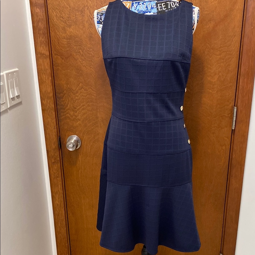 EnFocus studio Elegant Navy Blue Dress size 8 , small ,NWOT